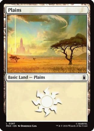 Plains (0287) |  Foil (287) [Marvel Super Heroes]