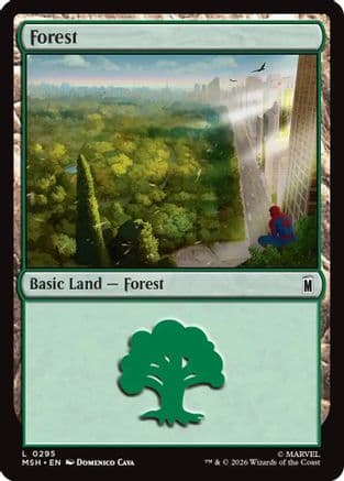 Forest (0295) |  Foil (295) [Marvel Super Heroes]