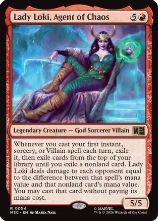 Lady Loki, Agent of Chaos |  (054) [Commander: Marvel Super Heroes]