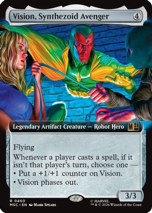 Vision, Synthezoid Avenger (Extended Art) |  (460) [Commander: Marvel Super Heroes]