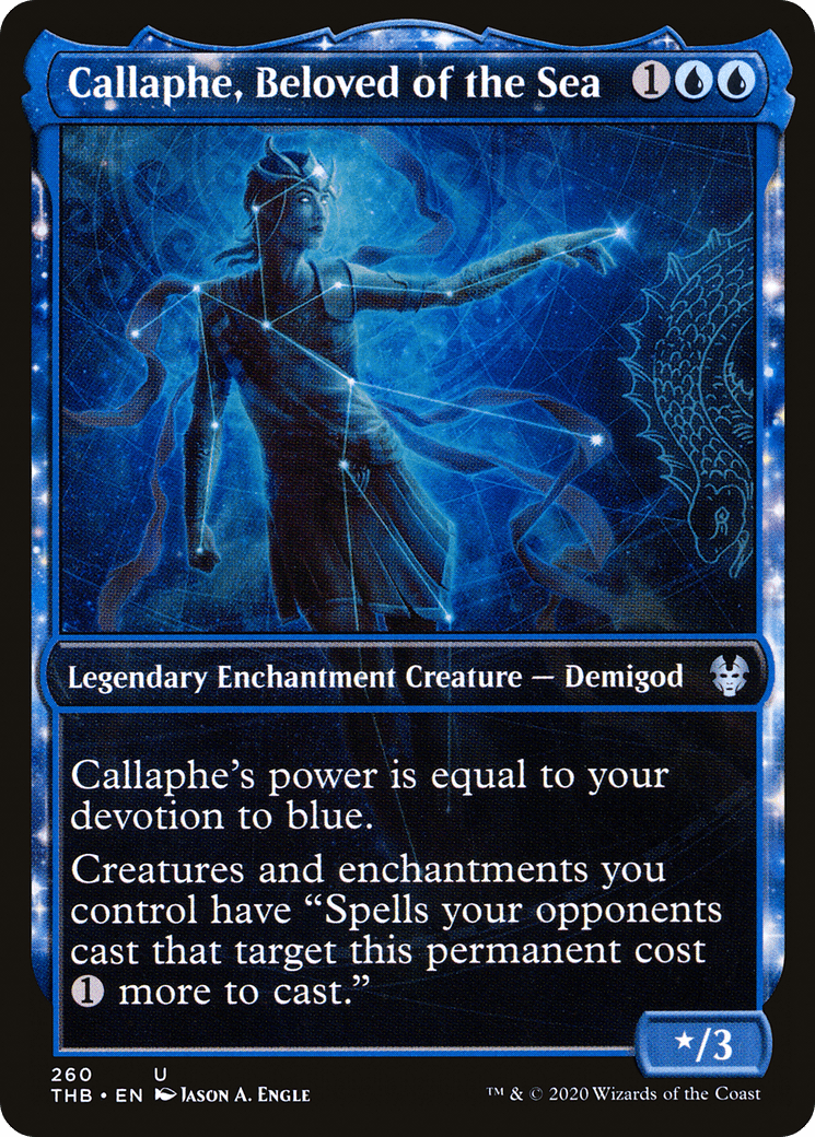 Callaphe, Beloved of the Sea (Showcase) [Theros Beyond Death] Foil