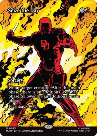 Seize the Day (Borderless) |  Foil (073) [Marvel Universe Eternal-Legal]
