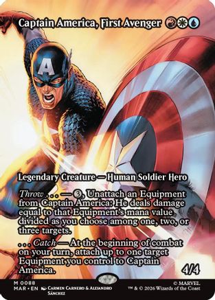 Captain America, First Avenger (Borderless) |  (088) [Marvel Universe Eternal-Legal]