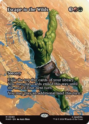 Escape to the Wilds (Borderless) |  (089) [Marvel Universe Eternal-Legal]