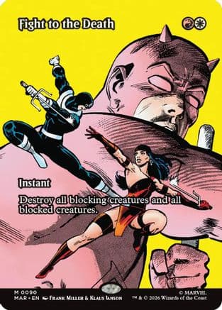 Fight to the Death (Borderless) |  Foil (090) [Marvel Universe Eternal-Legal]