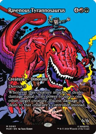 Ravenous Tyrannosaurus (Borderless) |  (093) [Marvel Universe Eternal-Legal]