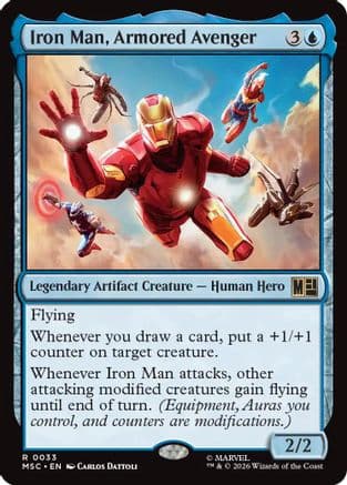Iron Man, Armored Avenger (Surge Foil) |  Foil (033) [Commander: Marvel Super Heroes]