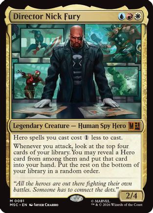 Director Nick Fury (Surge Foil) |  Foil (081) [Commander: Marvel Super Heroes]
