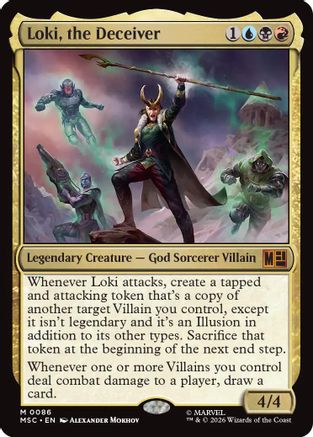 Loki, the Deceiver (Surge Foil) |  Foil (086) [Commander: Marvel Super Heroes]