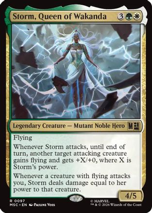 Storm, Queen of Wakanda (Surge Foil) |  Foil (097) [Commander: Marvel Super Heroes]