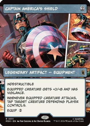 Captain America's Shield (Borderless) (0311) |  (311) [Marvel Super Heroes]