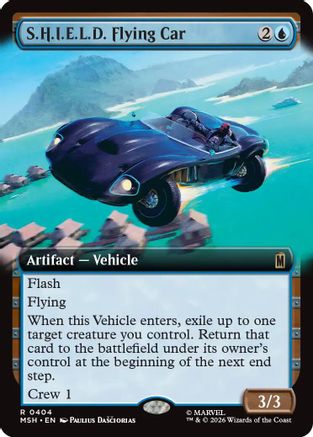 S.H.I.E.L.D. Flying Car (Extended Art) |  Foil (404) [Marvel Super Heroes]