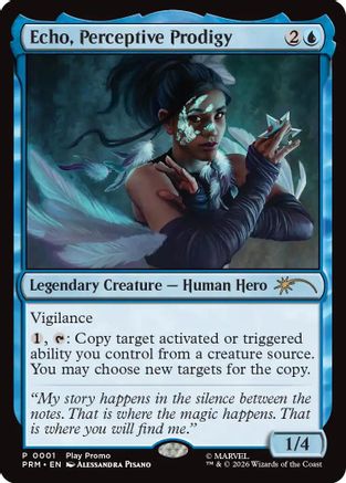 Echo, Perceptive Prodigy |  (001) [Standard Showdown Promos]