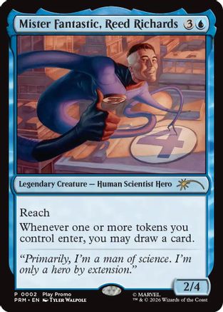 Mister Fantastic, Reed Richards |  Foil (002) [Standard Showdown Promos]