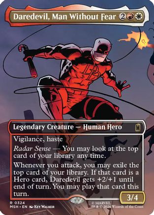 Daredevil, Man Without Fear (Borderless) (0324) |  (324) [Marvel Super Heroes]