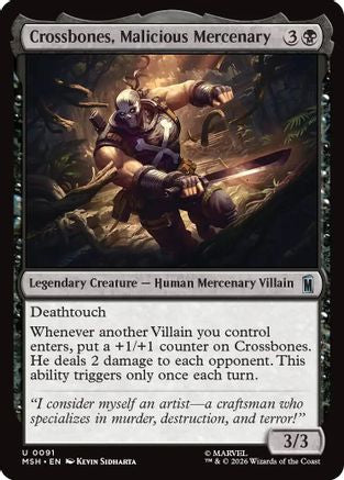 Crossbones, Malicious Mercenary |  Foil (091) [Marvel Super Heroes]