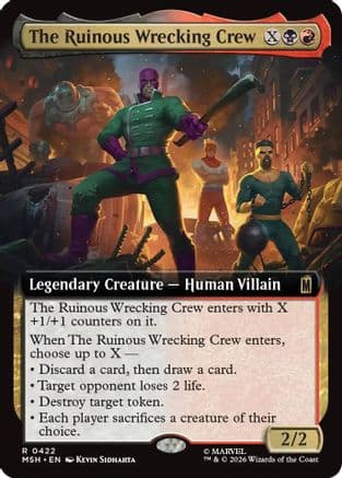 The Ruinous Wrecking Crew (Extended Art) |  Foil (422) [Marvel Super Heroes]