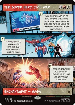 The Super Hero Civil War (Borderless) |  (308) [Marvel Super Heroes]