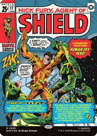 Nick Fury, Agent of SHIELD (Borderless) (0389) |  Foil (389) [Marvel Super Heroes]