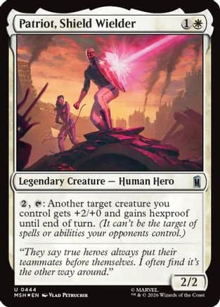 Patriot, Shield Wielder (Surge Foil) |  Foil (444) [Marvel Super Heroes]