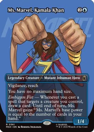 Ms. Marvel, Kamala Khan (Borderless) |  (361) [Marvel Super Heroes]