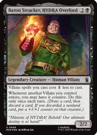 Baron Strucker, HYDRA Overlord (Surge Foil) |  Foil (446) [Marvel Super Heroes]