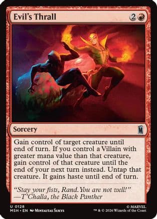 Evil's Thrall |  Foil (128) [Marvel Super Heroes]