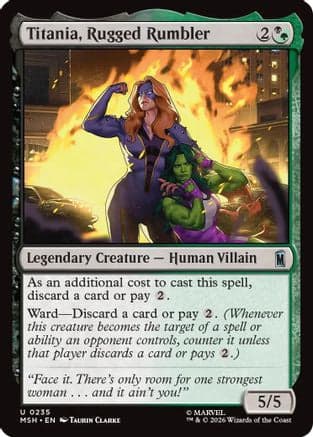 Titania, Rugged Rumbler |  Foil (235) [Marvel Super Heroes]