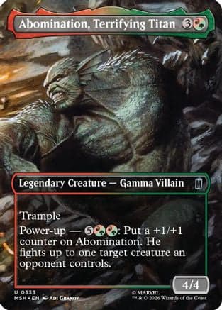 Abomination, Terrifying Titan (Borderless) |  Foil (333) [Marvel Super Heroes]
