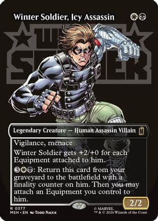 Winter Soldier, Icy Assassin (Borderless) |  (377) [Marvel Super Heroes]