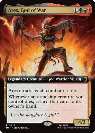 Ares, God of War (Extended Art) |  Foil (418) [Marvel Super Heroes]