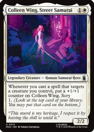 Colleen Wing, Street Samurai |  Foil (013) [Marvel Super Heroes]