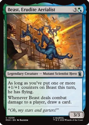 Beast, Erudite Aerialist |  (206) [Marvel Super Heroes]