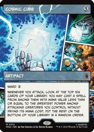 Cosmic Cube (Borderless) (0312) |  Foil (312) [Marvel Super Heroes]