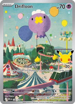 Drifloon 136- ME 30th Celebration Holofoil