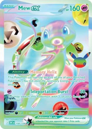 Mew ex 158- ME 30th Celebration Holofoil