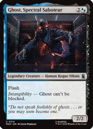 Ghost, Spectral Saboteur |  Foil (214) [Marvel Super Heroes]
