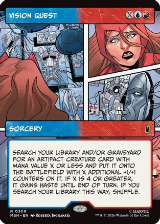 Vision Quest (Borderless) |  Foil (309) [Marvel Super Heroes]