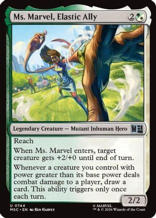 Ms. Marvel, Elastic Ally |  Foil (744) [Marvel Super Heroes]