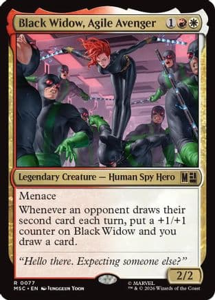 Black Widow, Agile Avenger |  Foil (077) [Commander: Marvel Super Heroes]