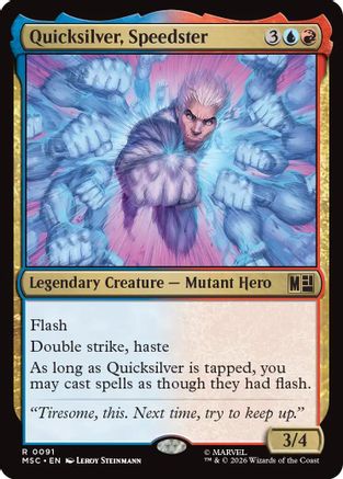 Quicksilver, Speedster |  (091) [Commander: Marvel Super Heroes]