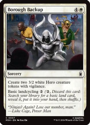 Borough Backup |  Foil (007) [Marvel Super Heroes]