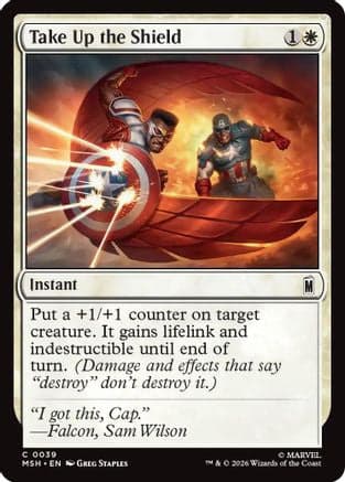 Take Up the Shield |  Foil (039) [Marvel Super Heroes]
