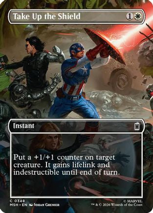 Take Up the Shield (Borderless) |  (348) [Marvel Super Heroes]