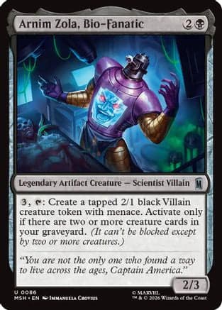Arnim Zola, Bio-Fanatic |  Foil (086) [Marvel Super Heroes]