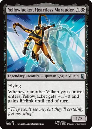 Yellowjacket, Heartless Marauder |  Foil (123) [Marvel Super Heroes]