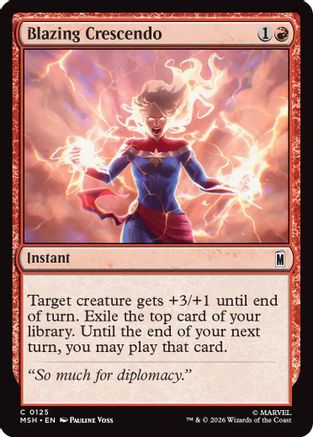 Blazing Crescendo |  Foil (125) [Marvel Super Heroes]