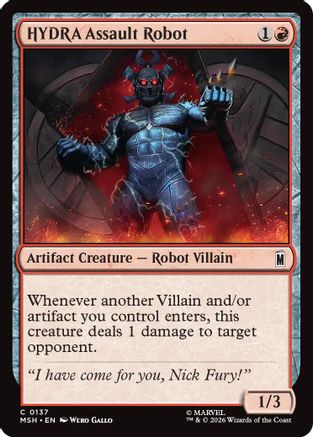 HYDRA Assault Robot |  Foil (137) [Marvel Super Heroes]