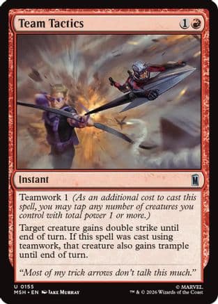 Team Tactics |  Foil (155) [Marvel Super Heroes]