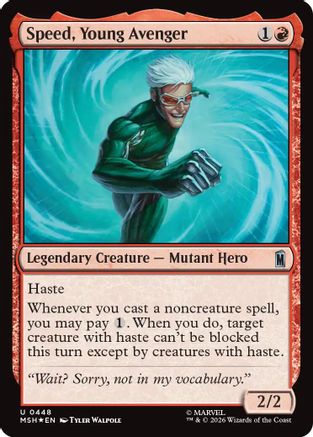 Speed, Young Avenger (Surge Foil) |  Foil (448) [Marvel Super Heroes]
